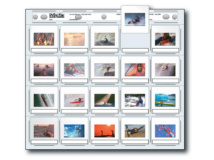 Print File 2x2-20H Slide Preservers (100 Pack)