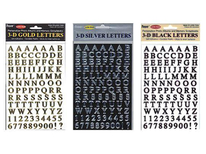 Pioneer Self-Adhesive 3-D Letters