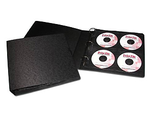 Print File Wide 3-Ring Binder For CD / DVD Pages