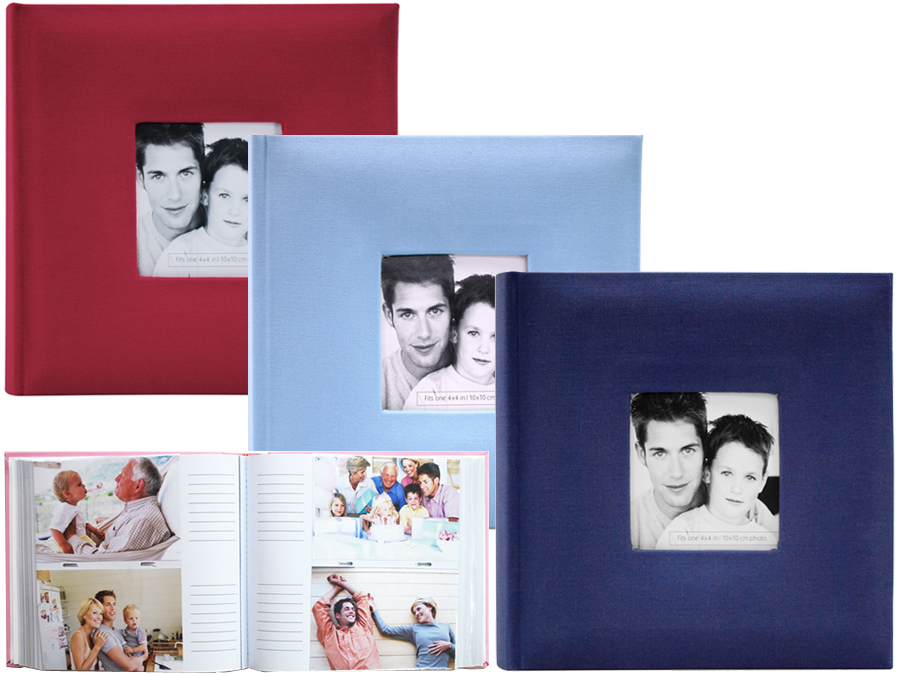 MBI Fashion Fabric 2-Up 4x6 Photo Album Blue