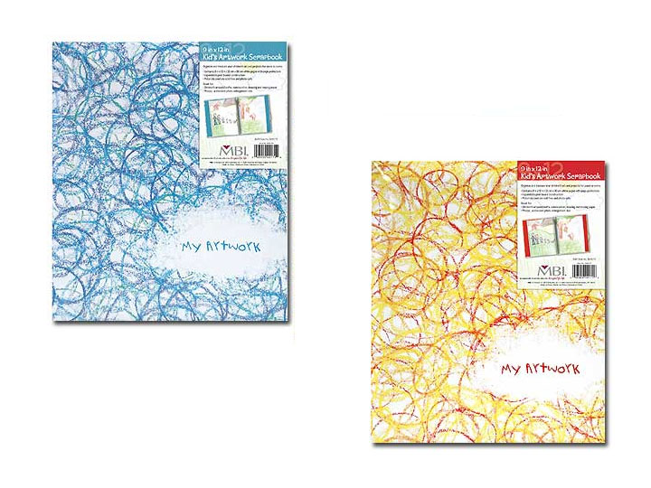 MBI Blue My Artwork 9x12 Kids Scrapbook