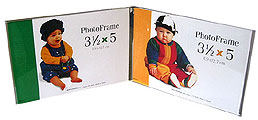 Bent Acrylic Frame 3-1/2x5 Double Horizontal
