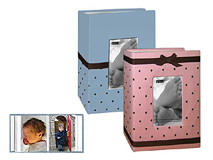 Pioneer BEM-100 Baby Embroidered Fabric Frame 4x6 Photo Album