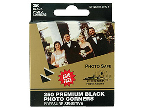 Pioneer Black Photo Corners