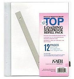 MBI 8-1/2x11 Scrapbook Memory Collection Refill Pages