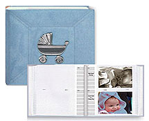 Pioneer DA-200MAB 4x6 Baby Photo Album with Metal Applique
