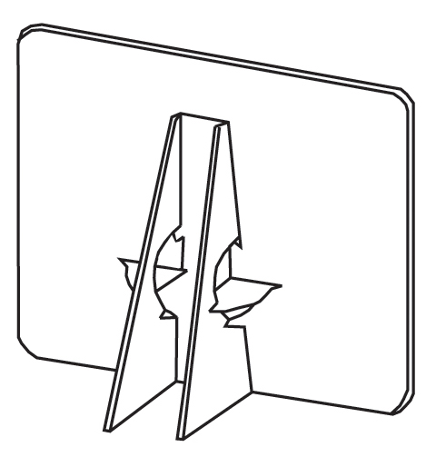 Lineco Easel Backs Double in White 7 Inch (400 Box)