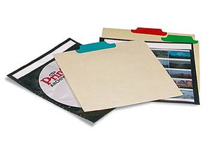 Print File CD Tabbed Dividers (12 Pack)