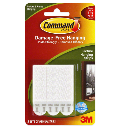 Command Medium Picture Hanging Strips (3) VerticalPhotoChukkaBoots