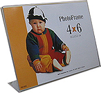 Bent Acrylic Frame 4x6 Single Horizontal