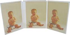 Bent Acrylic Frame 2-1/4x3-1/4 Triple Vertical