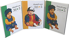 Bent Acrylic Picture Frames - Triple Vertical