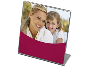 Bent Acrylic Frame 5x5 Single Vertical