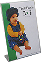 Bent Acrylic Frame 5x7 Single Vertical
