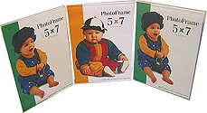 Bent Acrylic Frame 5x7 Triple Vertical