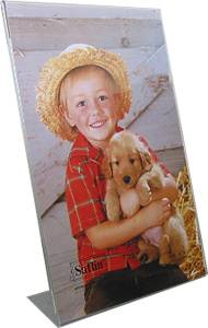 Bent Acrylic Frame 8x12 Single Vertical
