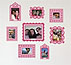 Butch & Harold Stickr Frames Pink (8 Pack)