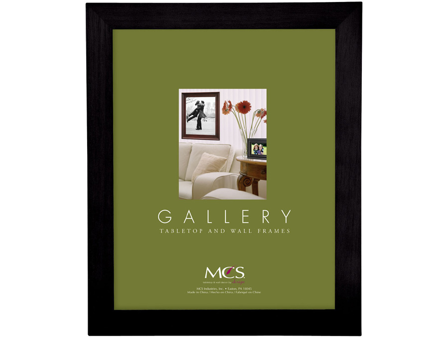 MCS 4x6 Gallery Flat Top Wood Picture Frame - Black