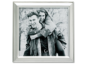 Lawrence 5x5 Brushed Silver Plated Picture Frame