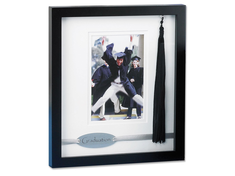 Lawrence Graduation Black Shadowbox 4x6 Picture Frame