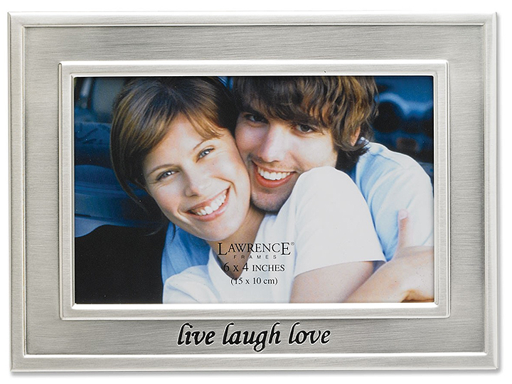 Lawrence Silver Live Laugh Love Picture Frame For 4x6