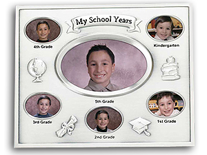 Lawrence Silver Plated School Years Frame (5 Years)