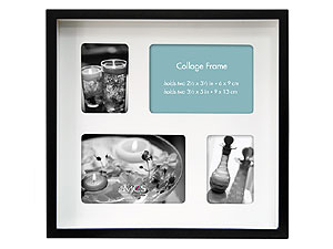 MCS 10x9 Shadow Box Collage Frame - 4 Openings