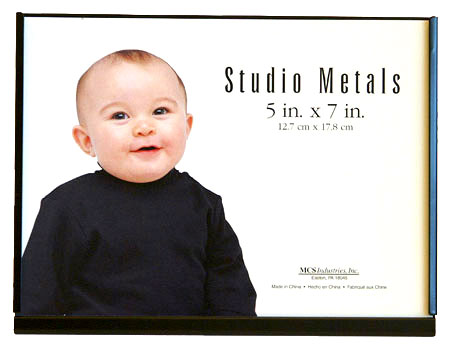 MCS 5x7 Silver Studio Metal Picture Frame - Single Horizontal