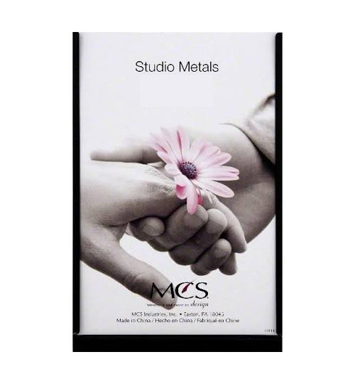 MCS 4x6 Black Studio Metal Picture Frame Single Vertical