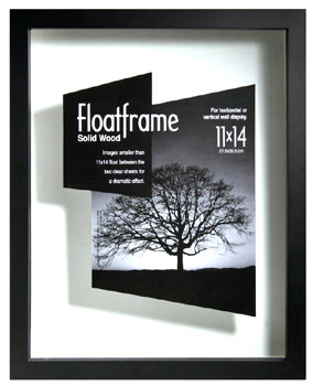MCS 11x14 Wood Floating Frames - Black
