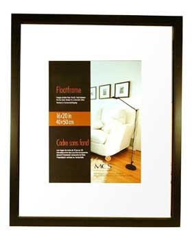 MCS 16x20 Wood Floating Picture Frames - Silver