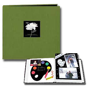 Pioneer MB-10CBFN Herbal Green Fabric 12x12 Memory Book