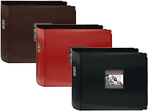 Pioneer T-12JF 12X12 Sewn Leatherette 3 Ring Binder