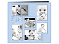 Pioneer MB-10COLBB Blue Collage Frame 12x12 Baby Scrapbook 