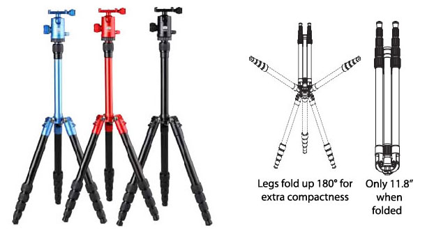 Sirui T-005 Aluminum Alloy Ultra Compact Tripod Kit