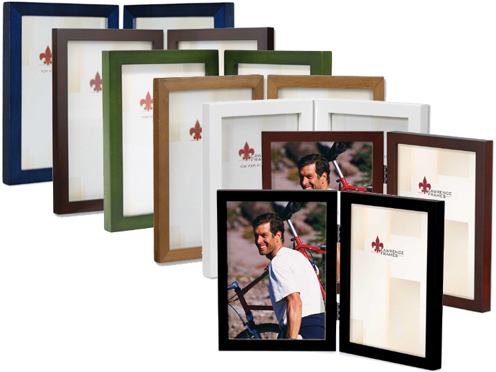 Lawrence 4x6 Double Wood Frames Blue