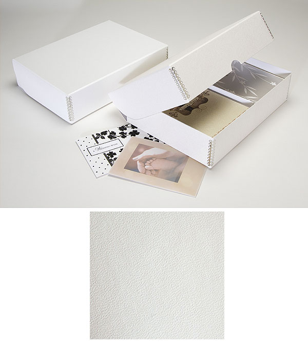 Lineco Greeting Card Storage Box - Pure White