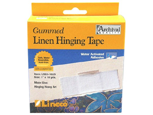 Lineco Gummed Linen Hinging Tape 1x30