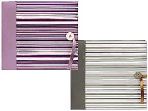 Pioneer MB-88FSH 8x8 Striped Fabric Memory Book