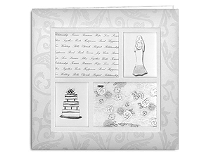 Pioneer MB-10WF4 12x12 Four Frame Wedding Memory Book