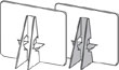 Lineco Double Wing Self Adhesive Easel Backs (400 Box)