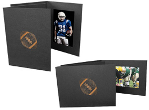 Football 4x6 Sports Event Photo Folders (25 Pack)