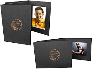 Basketball 4x6 Sports Event Photo Folders (25 Pack)