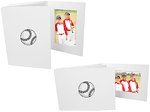 Baseball 4x6 Sports Event Photo Folders (25 Pack)
