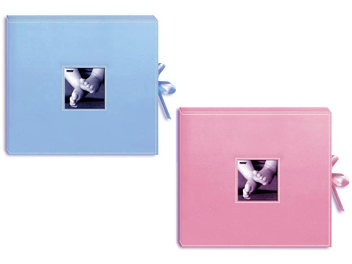 Pioneer SBX12B 3Ring 12x12 Baby Scrapbook Box Baby Blue