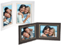 Double View Cardboard Photo Folders w/Foil Border (25 Pack)