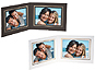 Double View Folder w/Foil Border 5x4 Horizontal (25 Pack)