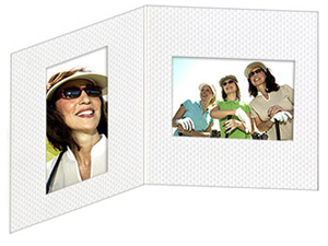 Golf Ball Texture Dual View 4x6 & 6x4 Photo Folders (25 Pack)