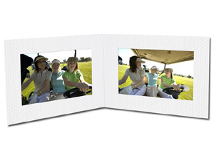 Golf Ball Texture Double View 6x4 Photo Folders (25 Pack)