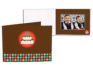 Birthday Cake 5x7 Horizontal Photo Folders (25 Pack)